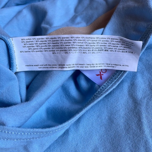 Capezio | Light Blue Capped Sleeve Ballet Leotard | XL - Picture 7 of 9